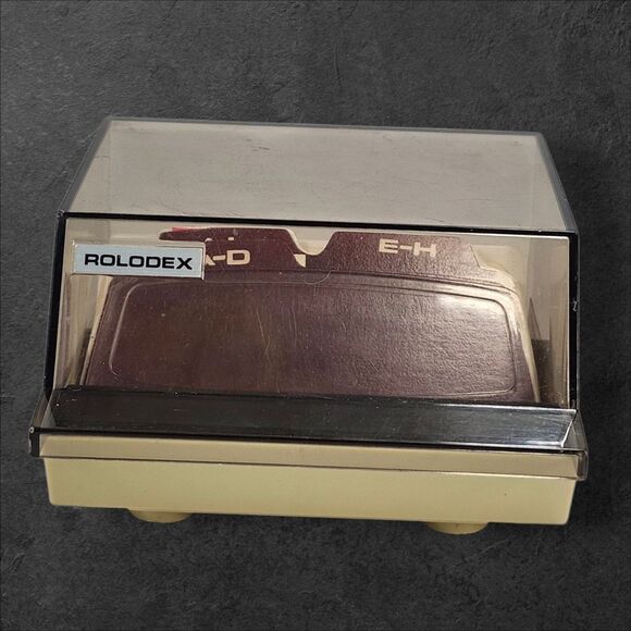 Vintage Rolodex Petite S-300C Covered Card File w/ A–Z Tabs & Blank Cards USA - Picture 2 of 16